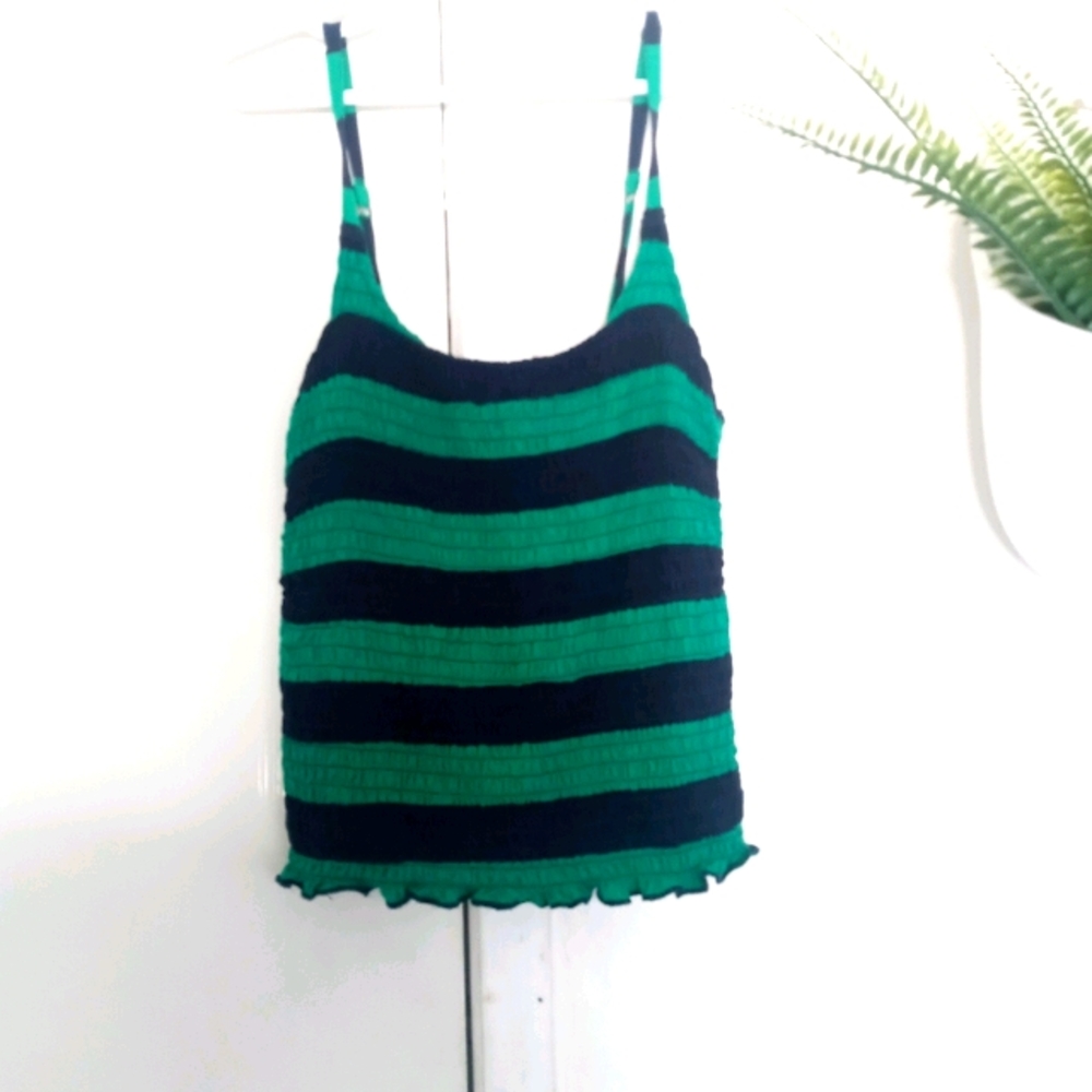 Juniors Hollister Smocked cropped Cami